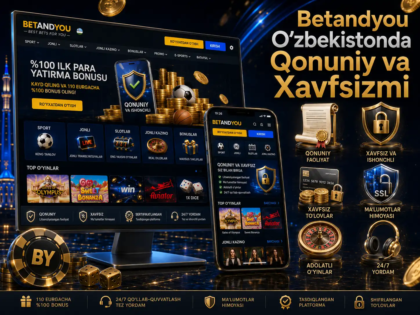 Betandyou O‘zbekistonda qonuniy va xavfsizmi?